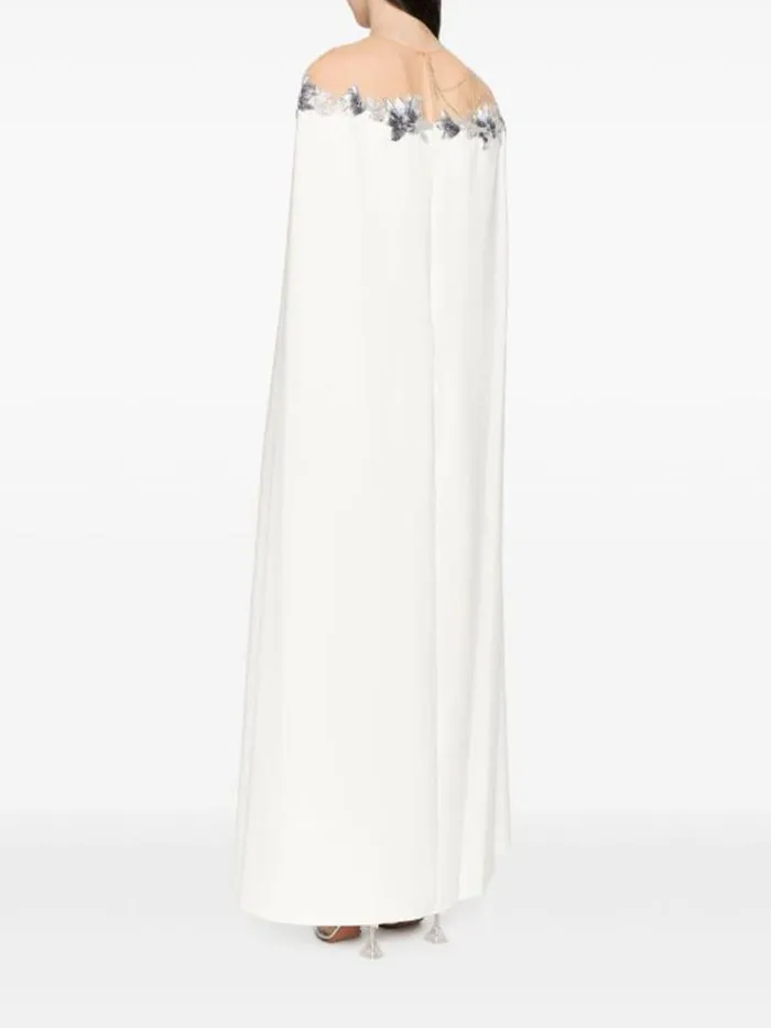 Marchesa Marchesa Notte Embroidered Illusion Gown Ivory 8211 Women
