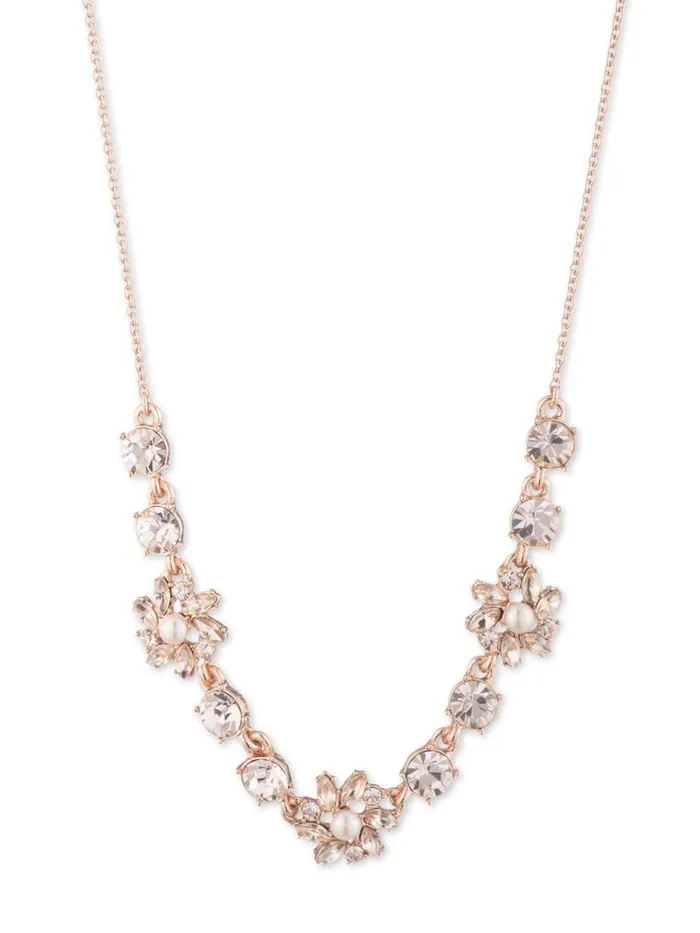 Marchesa Necklaces Rose Sweet Stone Necklace Rose Gold 8211 Jewelry