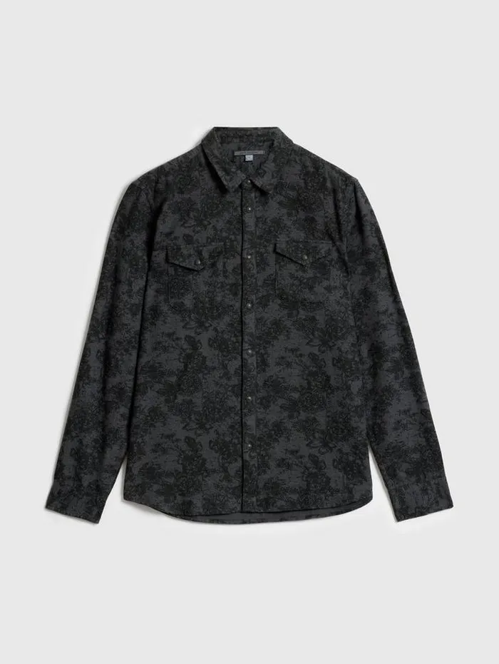 MARSHALL WESTERN SHIRT Concrete Gre Men John Varvatos Shirts