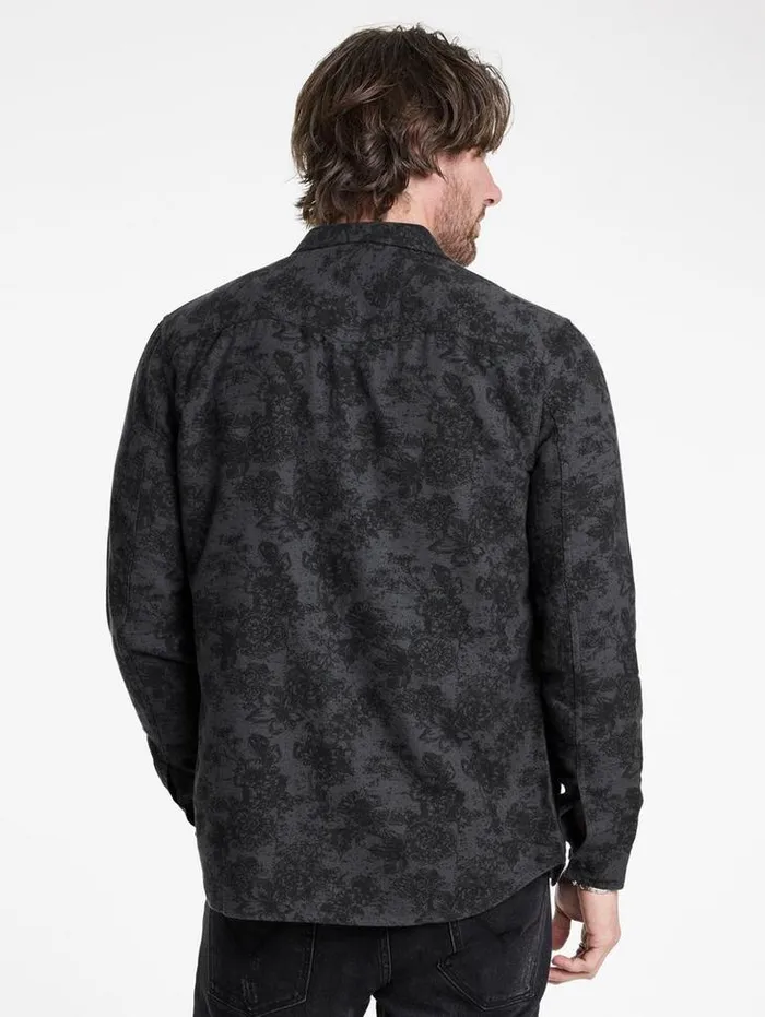 MARSHALL WESTERN SHIRT Concrete Gre Men John Varvatos Shirts