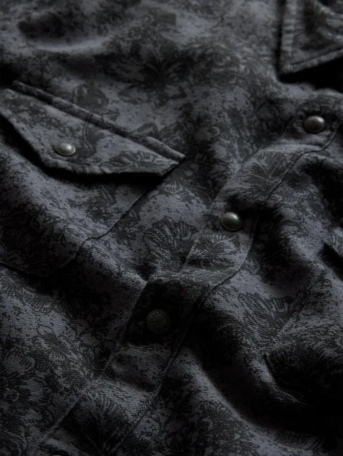 MARSHALL WESTERN SHIRT Concrete Gre Men John Varvatos Shirts