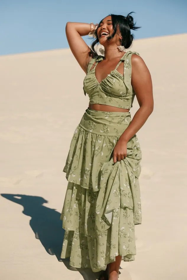 Matching Sets Dorothy Two Piece Set Sage Botanica Petal and Pup Women
