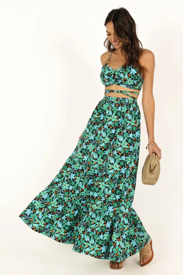 Matching Sets Kelli Set Green Petal and Pup Women