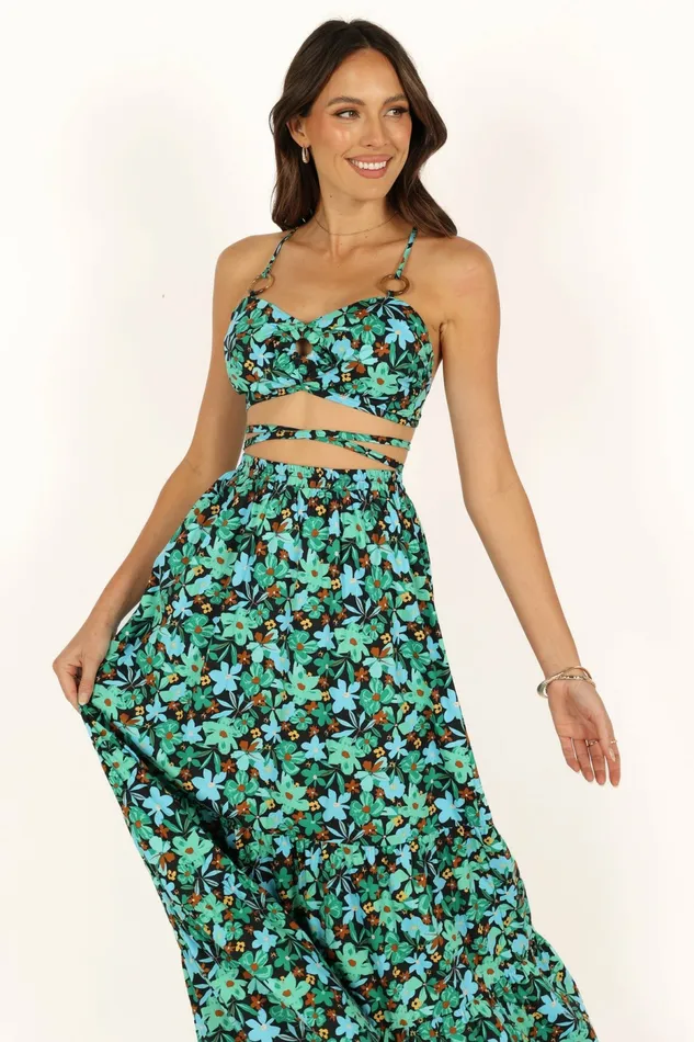 Matching Sets Kelli Set Green Petal and Pup Women