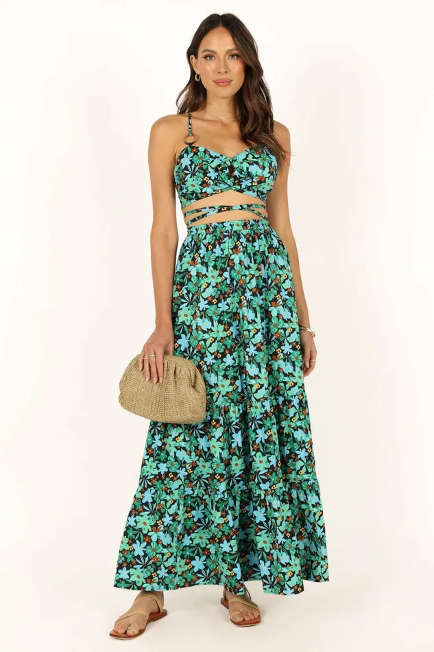 Matching Sets Kelli Set Green Petal and Pup Women
