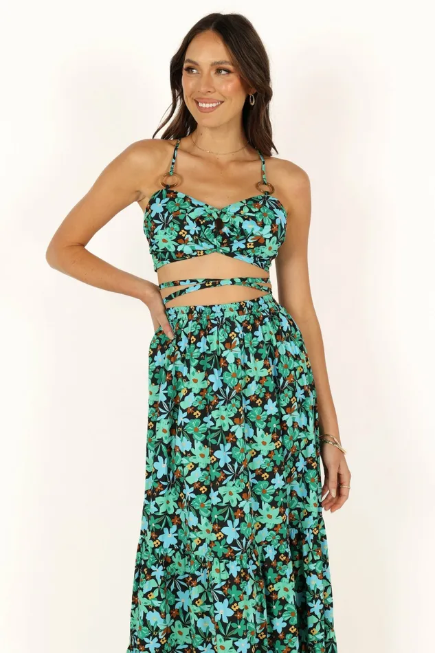 Matching Sets Kelli Set Green Petal and Pup Women