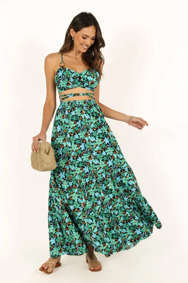 Matching Sets Kelli Set Green Petal and Pup Women