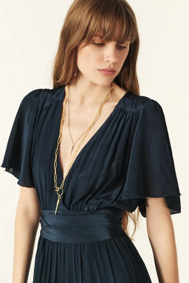 Maxi Dress Natalia Blue Women Baandsh Dresses
