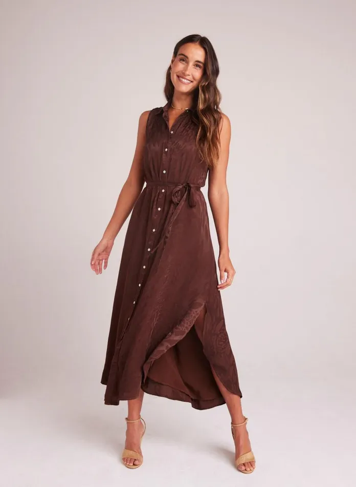 Maxi Dresses Women Bella Dahl Sleeveless Shirred Maxi Dress 8211 Cafu00e9 Noir