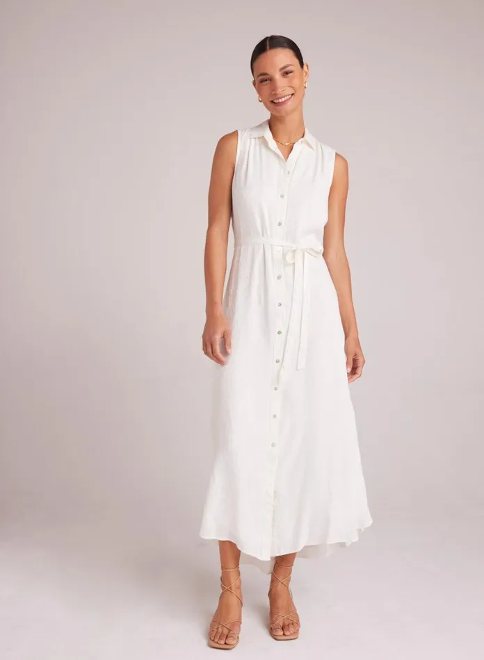 Maxi Dresses Women Bella Dahl Sleeveless Shirred Maxi Dress 8211 Off White