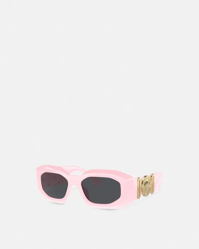 Maxi Medusa Biggie Sunglasses Pink WomenMen Versace Sunglasses