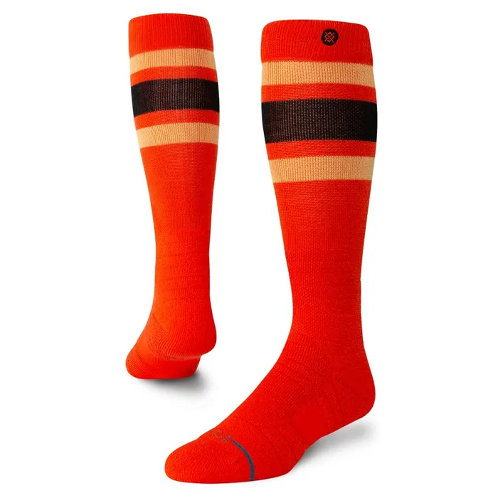 Medium Performance Wool Snow Otc Socks Boyd 8211 Tomato Men Stance Over The Calf