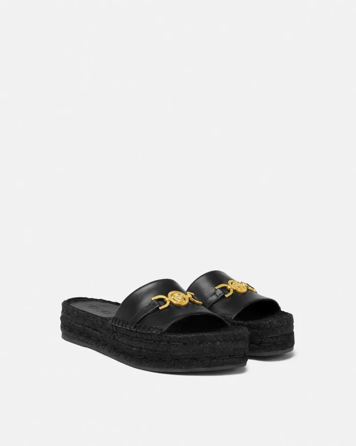 Medusa 03995 Espadrilles 12034 Blackgold Women Versace Sandals