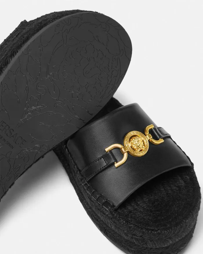 Medusa 03995 Espadrilles 12034 Blackgold Women Versace Sandals