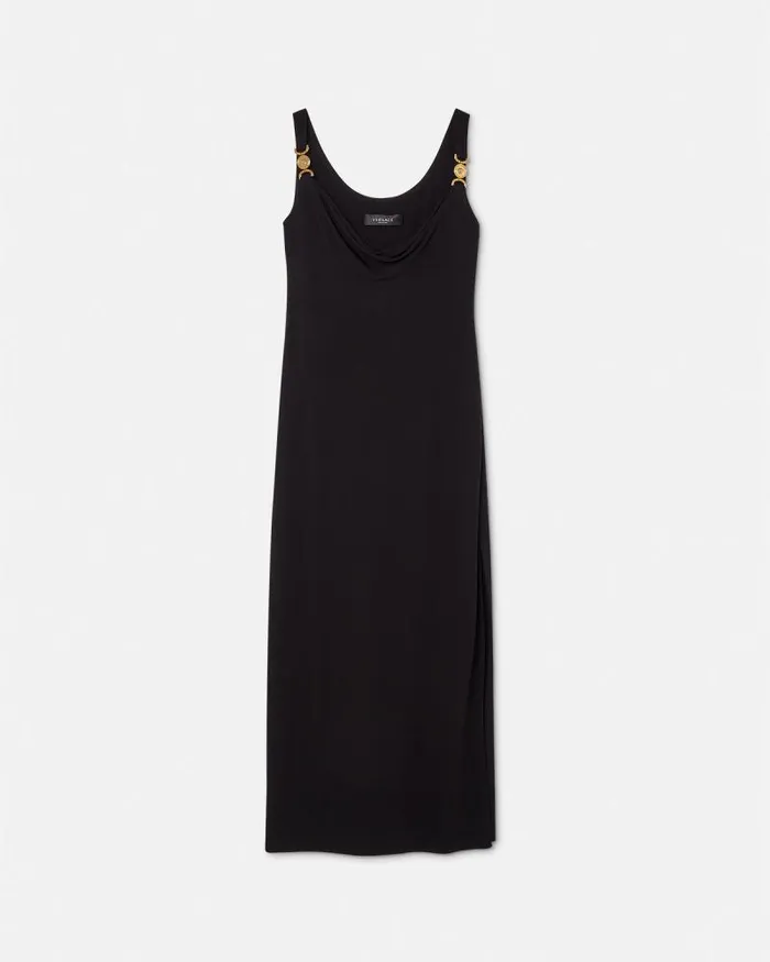 Medusa 03995 Long Dress Black Women Versace Dresses