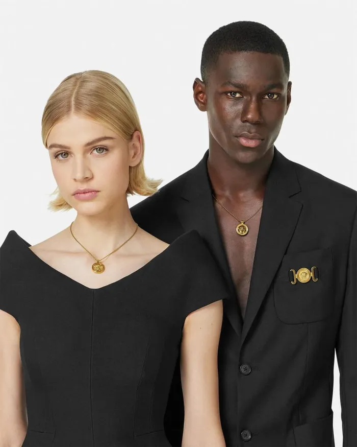 Medusa 03995 Pendant Necklace Light Gold WomenMen Versace Necklaces