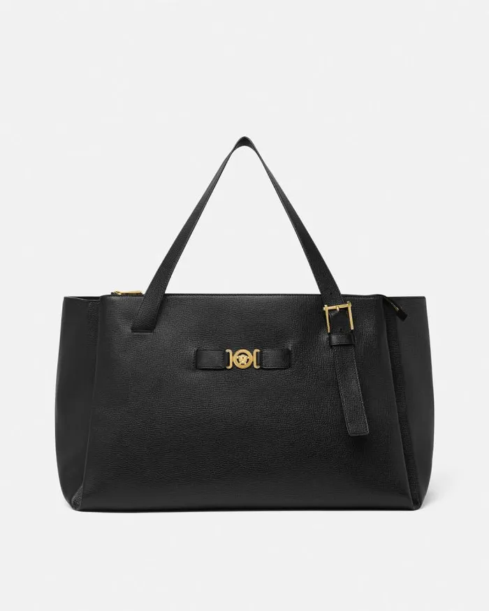 Medusa Biggie Maxi Tote Bag Blackgold Men Versace Totes