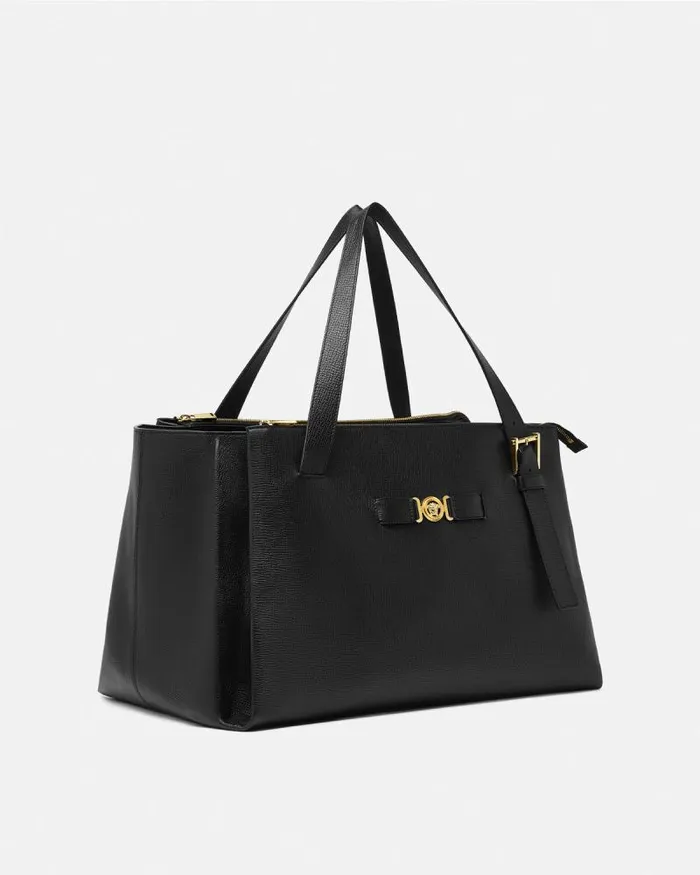 Medusa Biggie Maxi Tote Bag Blackgold Men Versace Totes