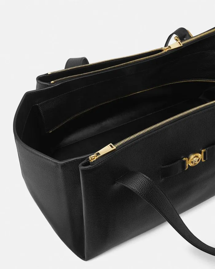 Medusa Biggie Maxi Tote Bag Blackgold Men Versace Totes