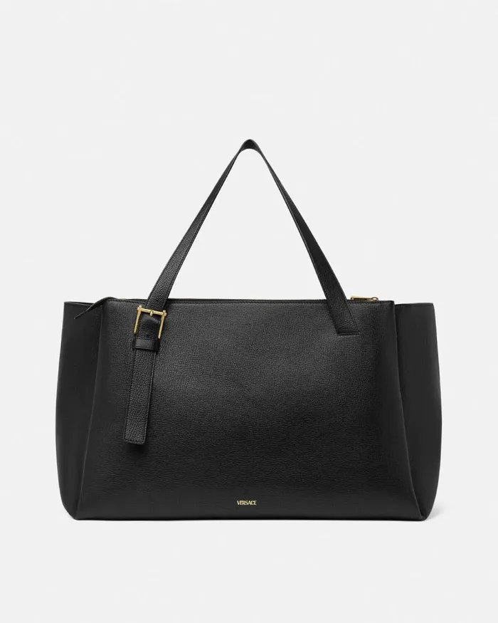Medusa Biggie Maxi Tote Bag Blackgold Men Versace Totes