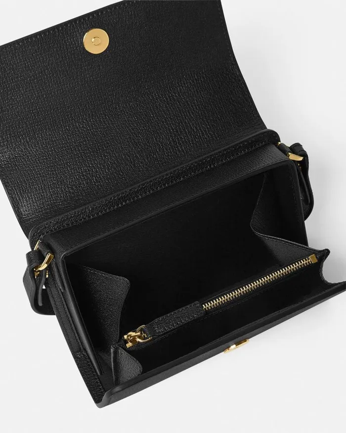 Medusa Biggie Messenger Bag Blackgold Men Versace Crossbody and Messengers