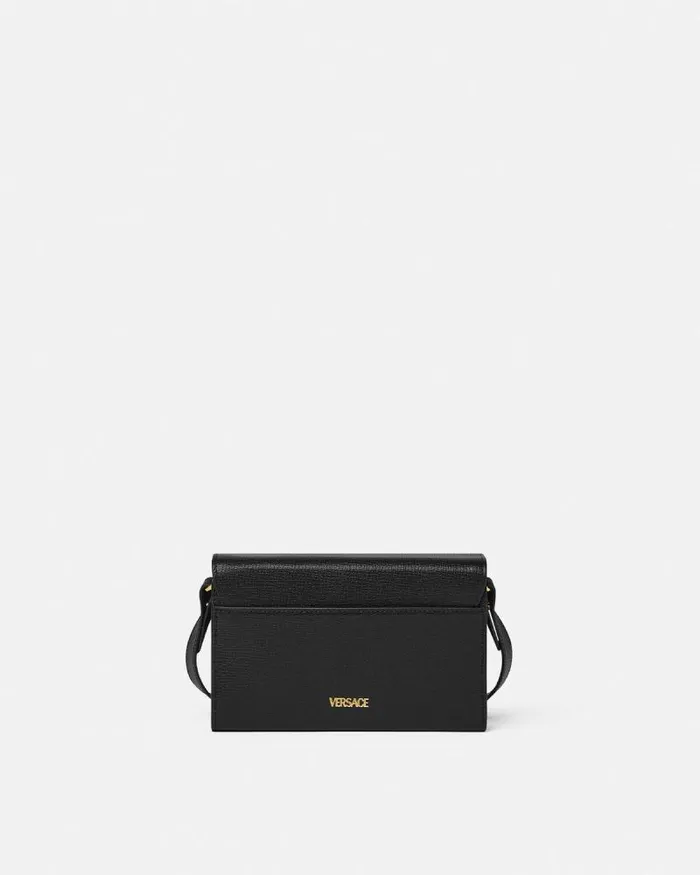 Medusa Biggie Messenger Bag Blackgold Men Versace Crossbody and Messengers