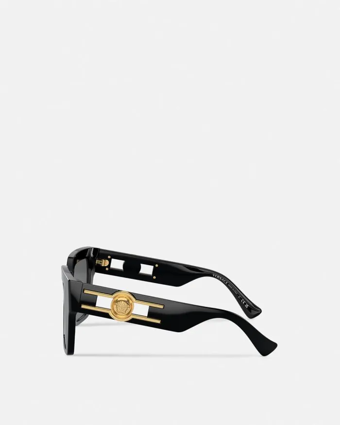 Medusa Deco Butterfly Sunglasses Blackgold Women Versace Sunglasses