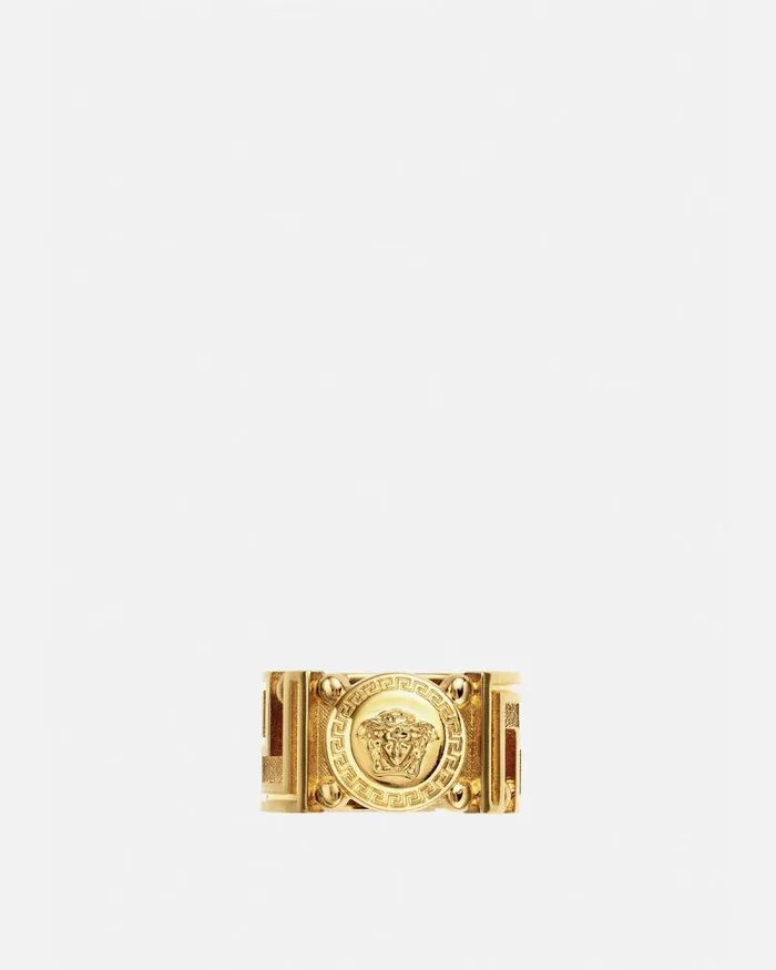 Medusa Greca Ring Light Gold WomenMen Versace Rings