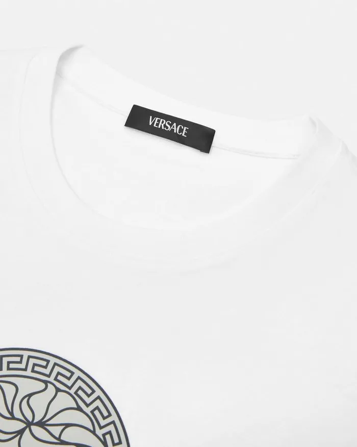Medusa Logo TShirt White Men Versace TShirts and Polos