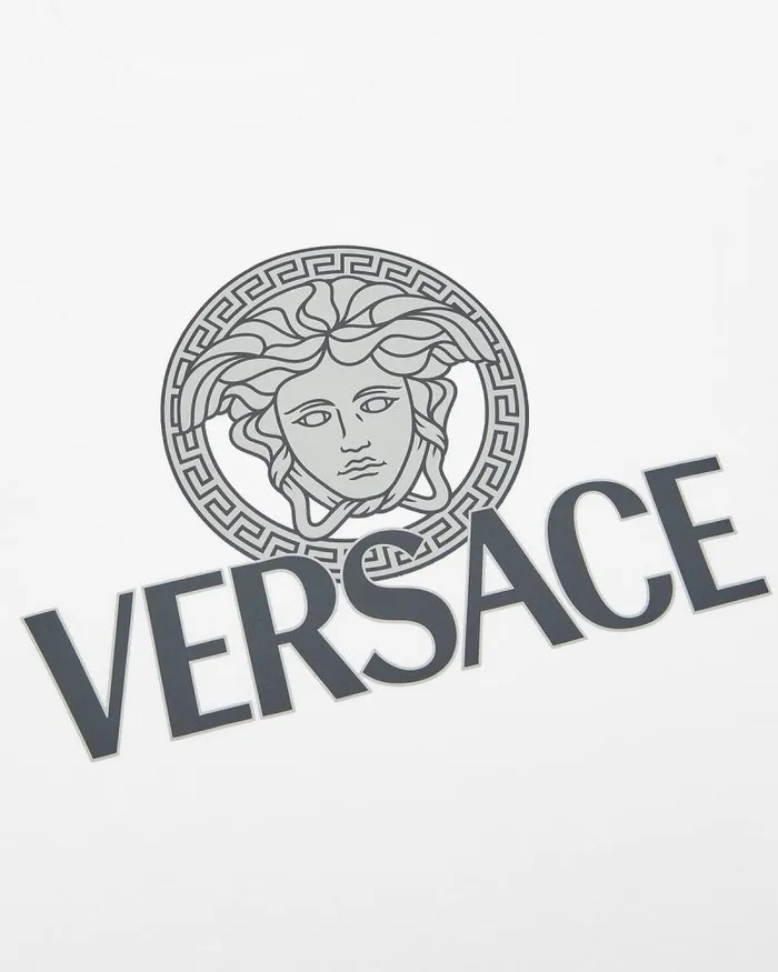 Medusa Logo TShirt White Men Versace TShirts and Polos
