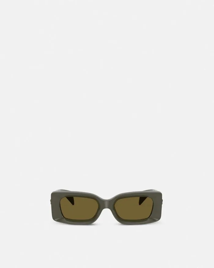 Medusa Medallion Sunglasses Dark Green WomenMen Versace Sunglasses