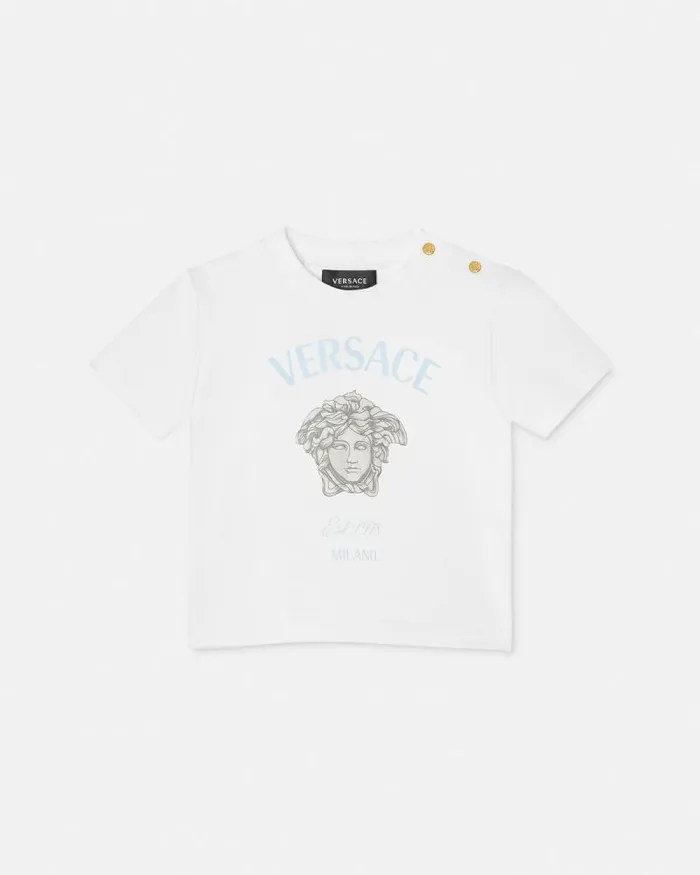 Medusa Milano Baby TShirt White Children Versace Clothing