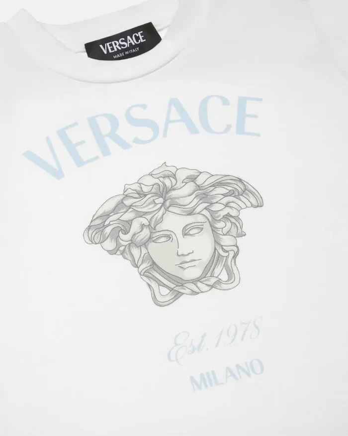 Medusa Milano Baby TShirt White Children Versace Clothing
