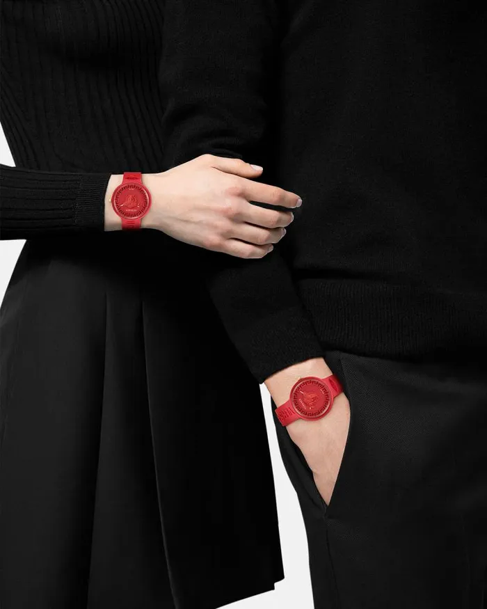 Medusa Pop Watch Red WomenMen Versace Watches
