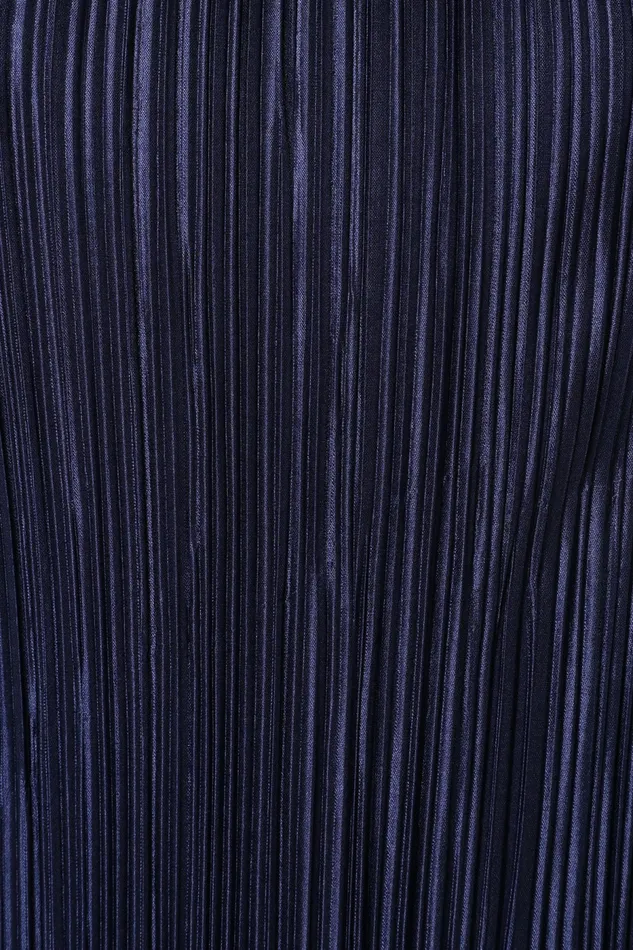 Melody Plisse Halter Maxi Dress Navy Women Event Dresses Petal and Pup
