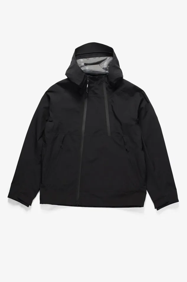Men 3L Waterproof Shell Jacket Black Norse Projects Outerwear