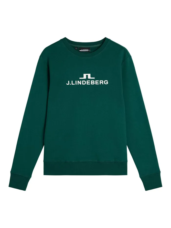 Men Alpha Crew Neck Rain Forest JLindeberg Sweatshirts