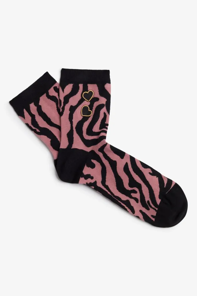 Men Amy Winehouse FoundationAmy Print Socks Dusty Rose Pink Fred Perry Accessories
