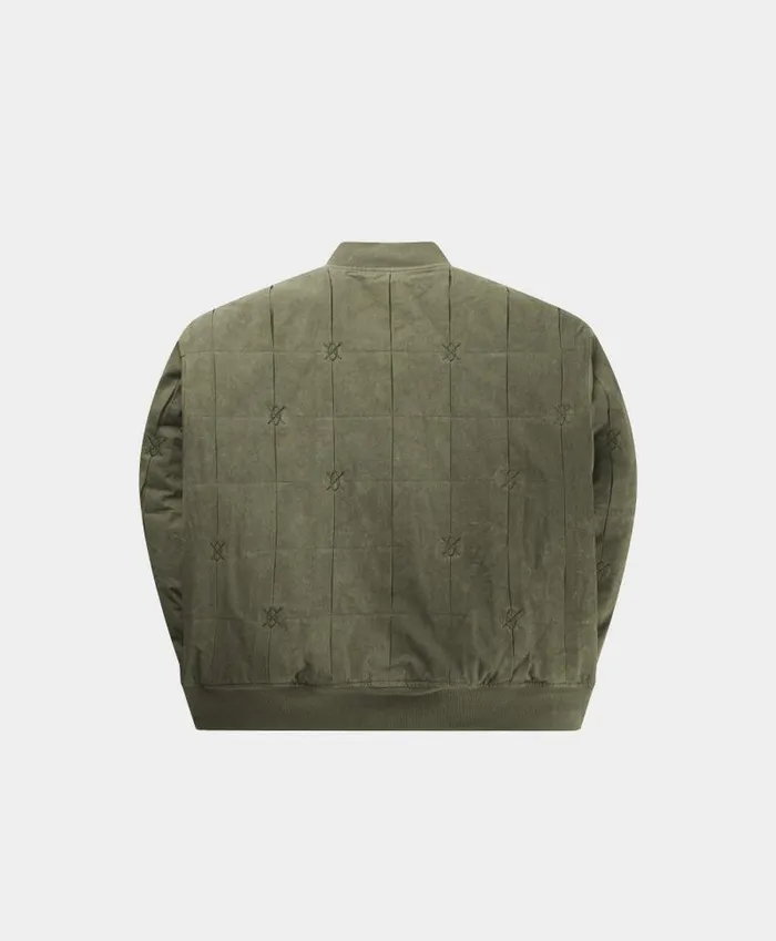 Men Army Green Rasal Bomber Jacket Daily Paper Jackets Men Army Green Rasal Bomber Jacket Daily Paper Jackets