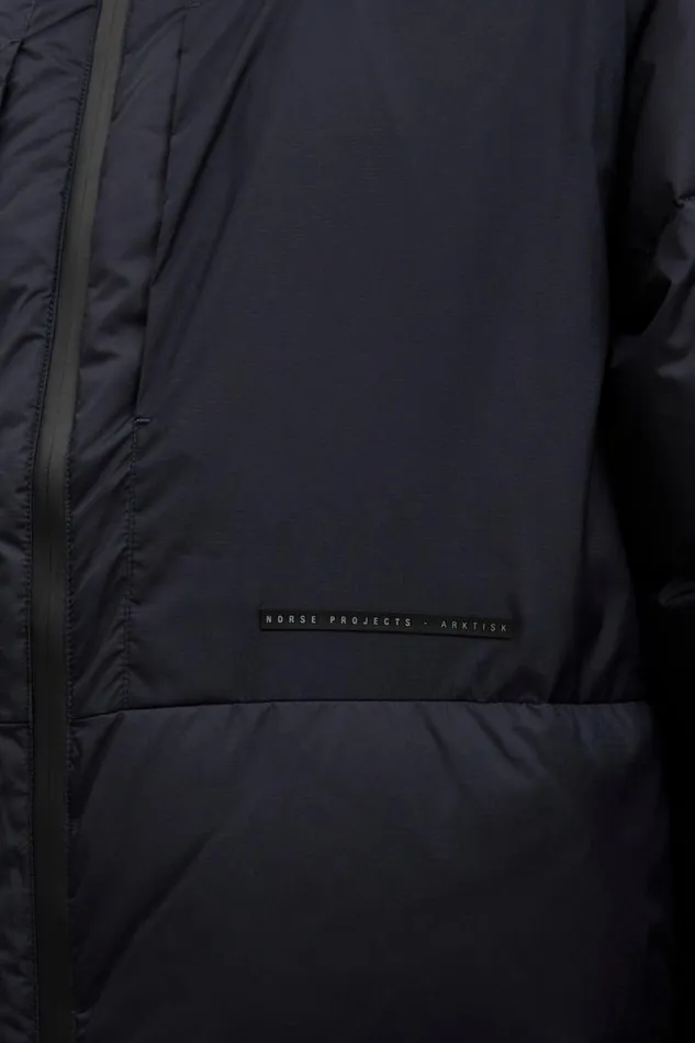 Men Asger Pertex Quantum Down Jacket Dark Navy Norse Projects Outerwear