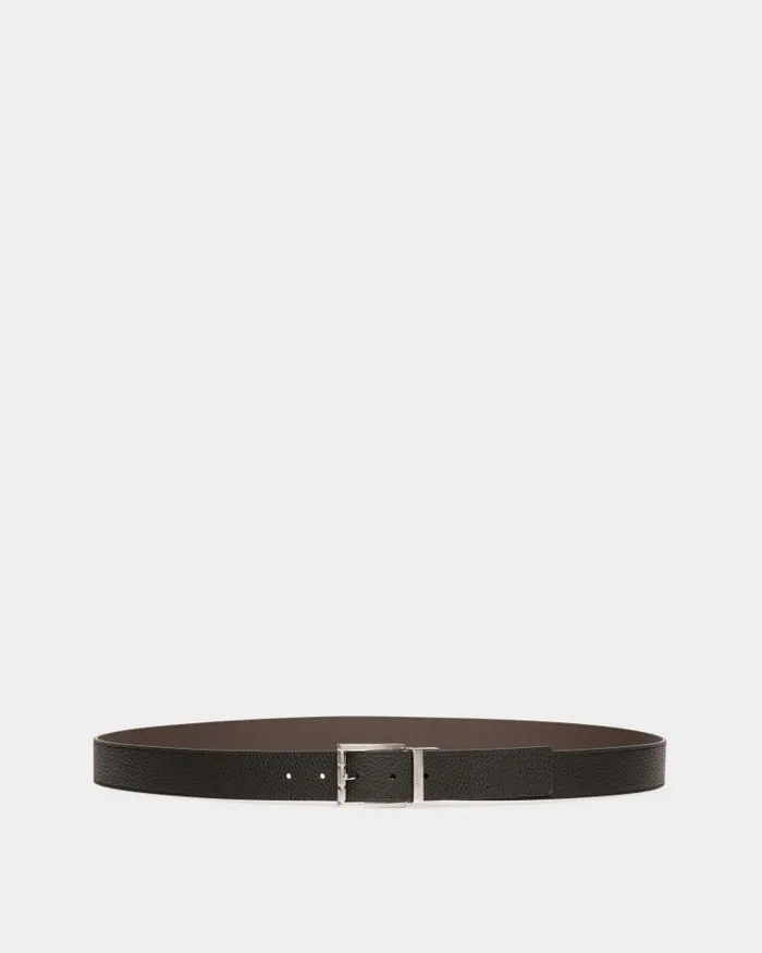 Men Bally Belts Astory 35mm Reversible And Adjustable Belt In Black And Brown Leather Multicolor