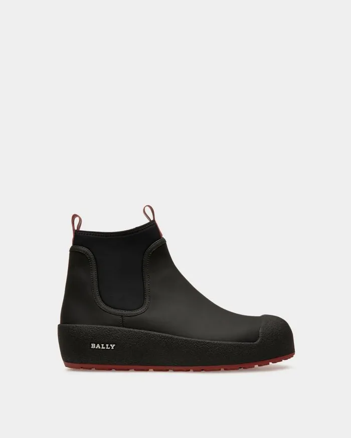 Men Bally Boots and Ankle Boots Bally Curling Booties In Black Leather Black