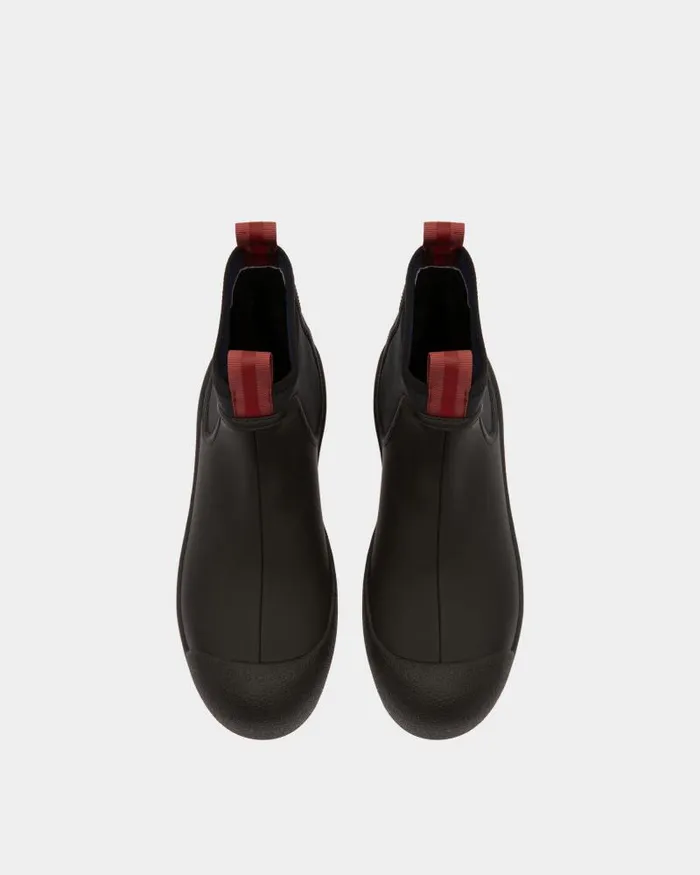 Men Bally Boots and Ankle Boots Bally Curling Booties In Black Leather Black