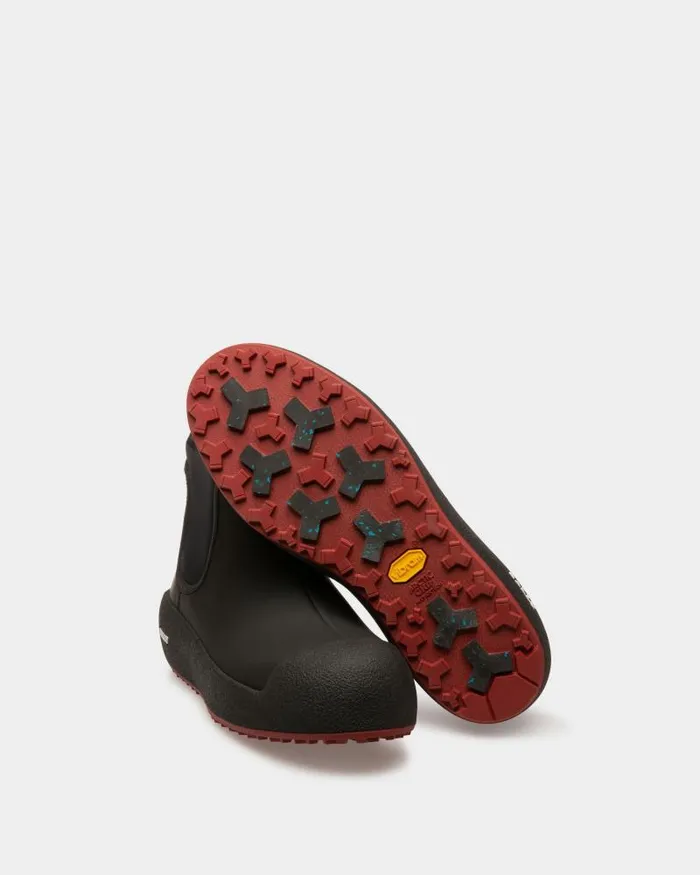 Men Bally Boots and Ankle Boots Bally Curling Booties In Black Leather Black