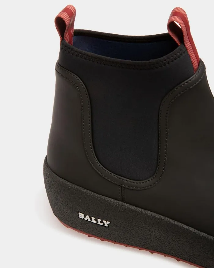 Men Bally Boots and Ankle Boots Bally Curling Booties In Black Leather Black