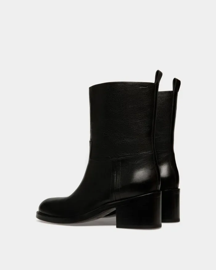 Men Bally Boots and Ankle Boots Peggy Boot In Black Leather Black Men Bally Boots and Ankle Boots Peggy Boot In Black Leather Black