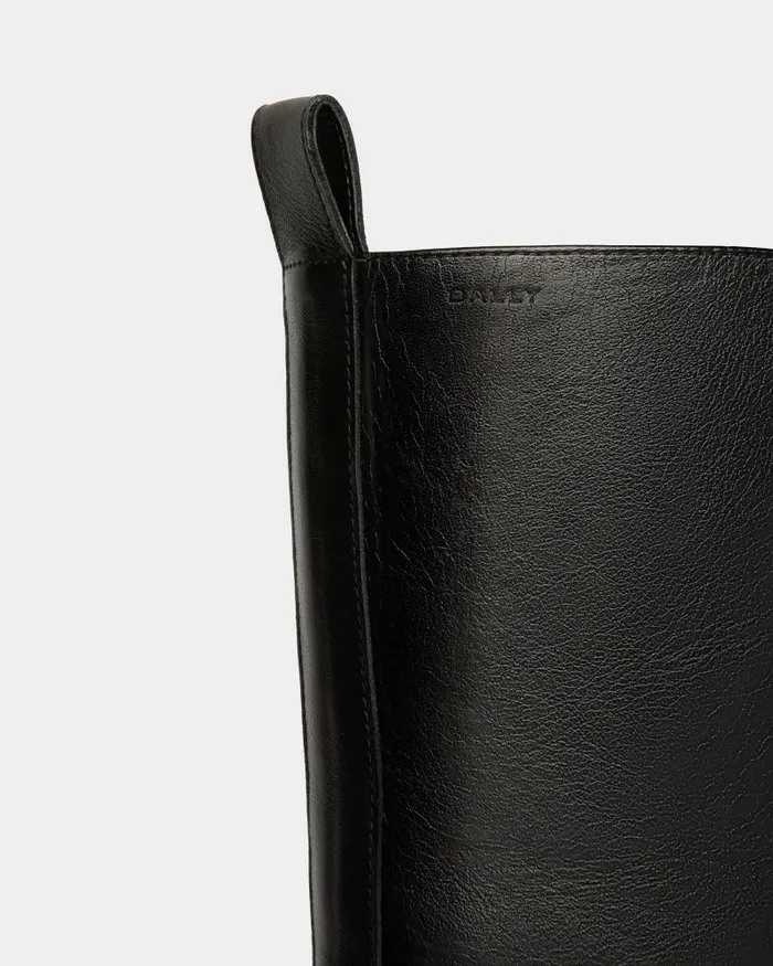 Men Bally Boots and Ankle Boots Peggy Boot In Black Leather Black Men Bally Boots and Ankle Boots Peggy Boot In Black Leather Black