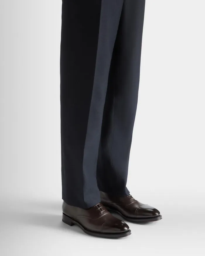 Men Bally Lace Ups and Monks Scribe Un Oxford In Ebony Leather Brown Men Bally Lace Ups and Monks Scribe Un Oxford In Ebony Leather Brown