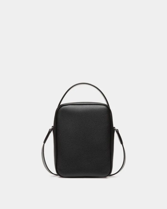 Men Bally Messenger Bags Oeden Crossbody Bag In Black Leather Black Men Bally Messenger Bags Oeden Crossbody Bag In Black Leather Black