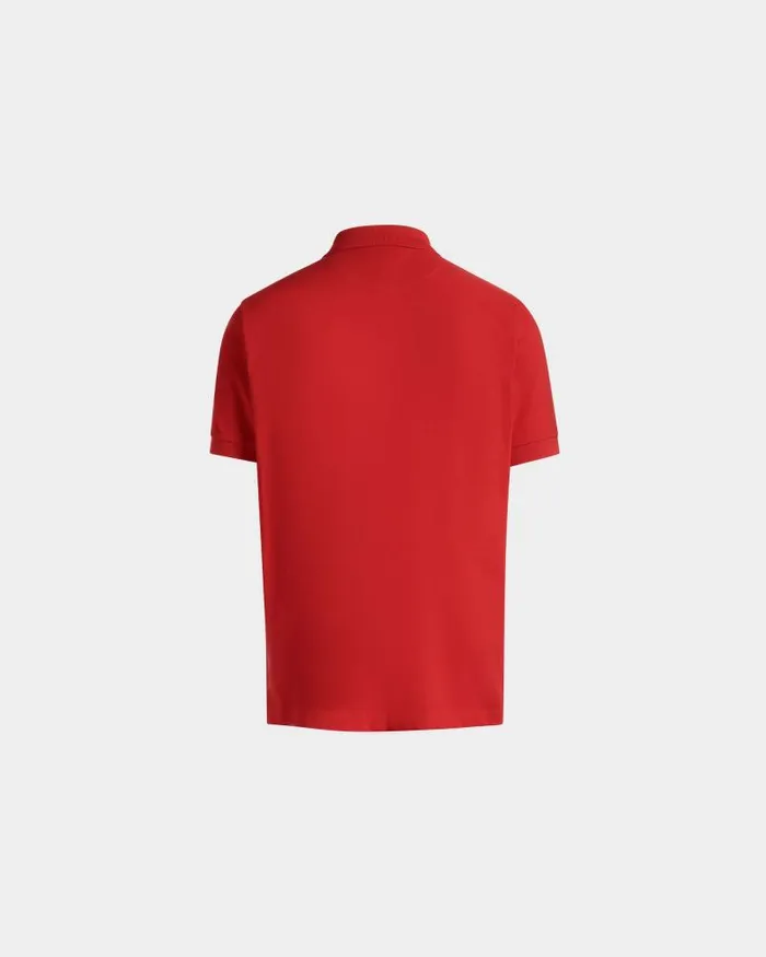 Men Bally Shirts and TShirts Polo Shirt In Red Cotton Red Men Bally Shirts and TShirts Polo Shirt In Red Cotton Red
